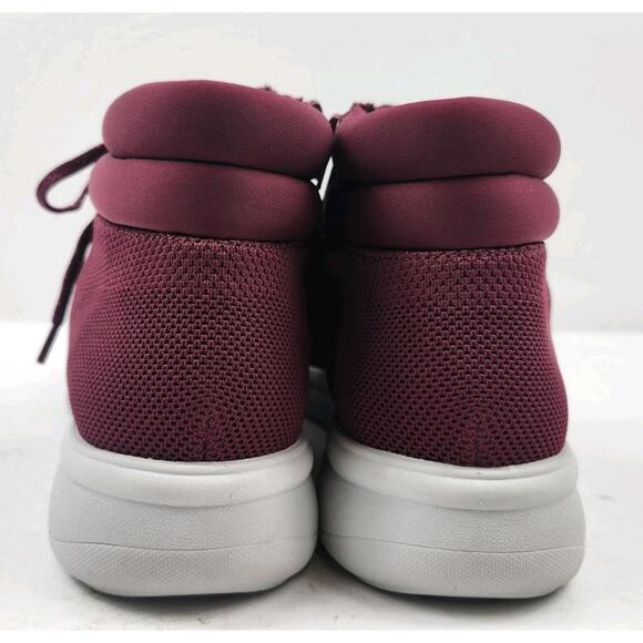 Clarks Cloudsteppers Womens 10 Red Fabric Ankle Mid Boots Lace Zip Up  NWOB - Picture 5 of 8